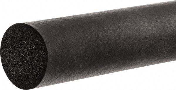 Value Collection - 100' Long, Neoprene Foam Cord - 5/8" Diam, Black - Exact Industrial Supply