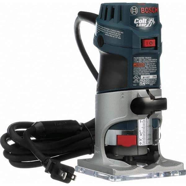 Bosch - Router Kits Router Type: D-Handle Speed (RPM): 15000-30000 - Exact Industrial Supply