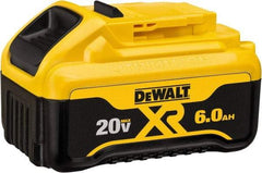 DeWALT - 20 Volt Lithium-Ion Power Tool Battery - 6 Ahr Capacity, 1 hr Charge Time, Series 20V Max - Exact Industrial Supply