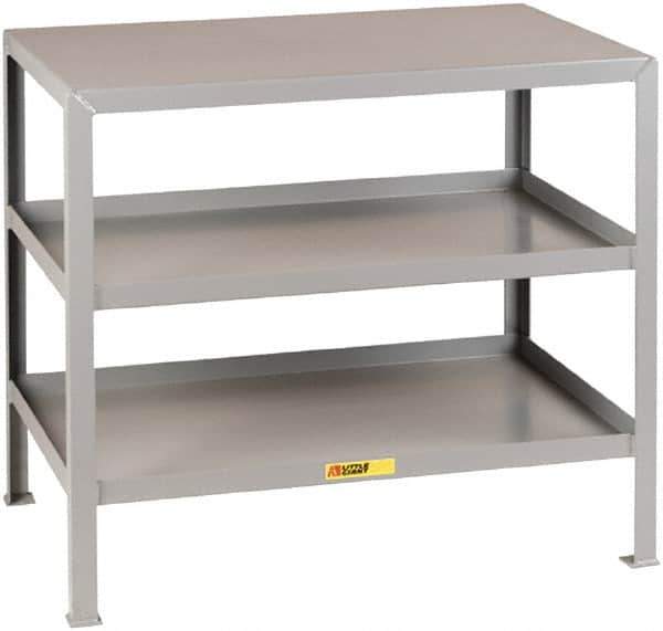 Little Giant - Mobile Machine Table - Fixed Leg, Gray, 24" Long x 18" Deep x 18" High - Exact Industrial Supply