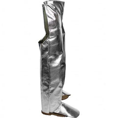 National Safety Apparel - Size Universal Silver Aluminized OPF & ParaAramid High Heat Chaps - Exact Industrial Supply