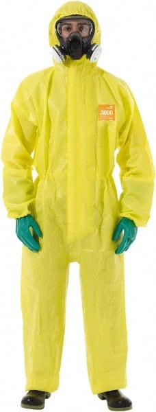 Ansell - Size XL Film Laminate Chemical Resistant General Purpose Coveralls - Exact Industrial Supply