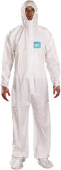 Ansell - Size L Film Laminate Chemical Resistant General Purpose Coveralls - Exact Industrial Supply