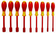 Insulated Nut Driver Inch Set Includes: 3/16" - 5/8"; in Roll Up Pouch. 9 Pieces - Exact Industrial Supply
