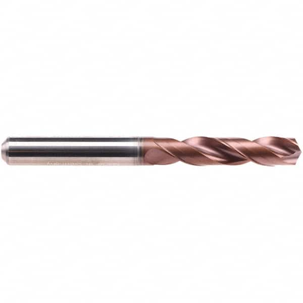 Emuge - 9.6mm 140° Spiral Flute Solid Carbide Screw Machine Drill Bit - Exact Industrial Supply