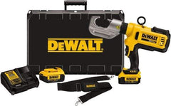 DeWALT - 12 Ton Electric Crimper - Includes DCE300, (2) DCB204, DCE115, Shoulder Strap, Kit Box - Exact Industrial Supply