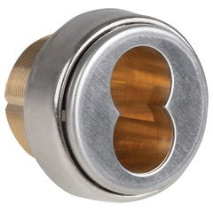 Corbin Russwin - Cylinders; Type: Mortise ; Keying: Less Core ; Number of Pins: 7 ; Material: Brass ; Finish/Coating: Satin Chrome - Exact Industrial Supply