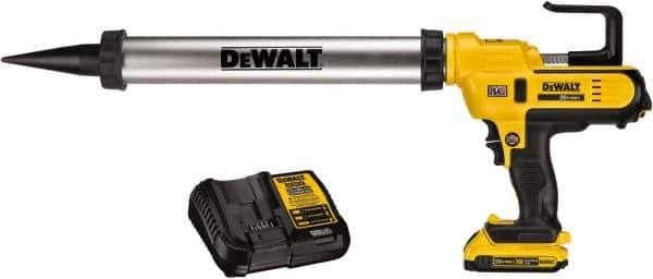 DeWALT - 29 oz Full Barrel Battery Caulk/Adhesive Applicator - Use with 10 to 20 oz Sausage Packs - Exact Industrial Supply