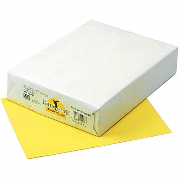 Pacon - 8-1/2" x 11" Lemon Yellow Colored Copy Paper - Use with Laser Printers, Copiers, Inkjet Printers - Exact Industrial Supply