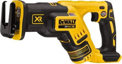 DeWALT - 20V, 0 to 2,900 SPM, Cordless Reciprocating Saw - 1-1/8" Stroke Length, 14-1/2" Saw Length, 1 Lithium-Ion Battery Not Included - Exact Industrial Supply