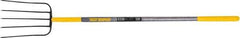 True Temper - Manure Fork with 48" Long Wood Handle - 5 Tines, 12" Tine Length - Exact Industrial Supply
