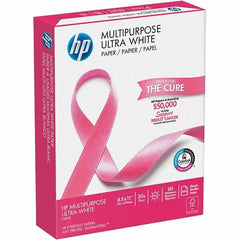 Hewlett-Packard - 8-1/2" x 11" White Copy Paper - Use with Copiers, Inkjet Printers, Laser Printers, Fax Machines - Exact Industrial Supply