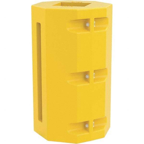 Vestil - 24" Wide x 24" Deep x 42" High, Steel Column Protector - Fits 10" Columns, Yellow - Exact Industrial Supply