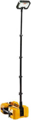 Pelican Products, Inc. - 12 Volt, Cordless, LED Portable Floor Work Light - 1 Head, 6,000 Lumens, Polypropylene, 26" High - Exact Industrial Supply