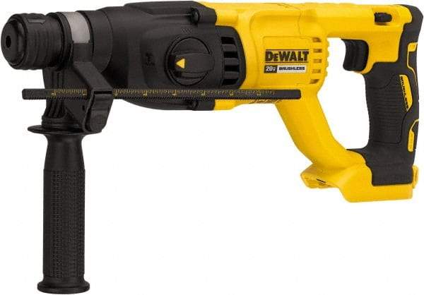 DeWALT - 20 Volt 1" SDS Plus Chuck Cordless Rotary Hammer - 0 to 5,550 BPM, 0 to 1,500 RPM, Reversible - Exact Industrial Supply
