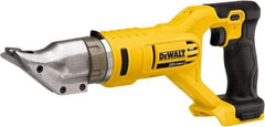 DeWALT - 2,500 SPM, 20 Volt, Pistol Grip Handle, Handheld Cordless Shear - 18 Gauge (Steel) & 20 Gauge (Stainless Steel) Cutting Capacity - Exact Industrial Supply