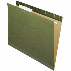 Pendaflex - 8-1/2 x 11", Letter Size, Standard Green, Hanging File Folder - 11 Point Stock, 1/3 Tab Cut Location - Exact Industrial Supply