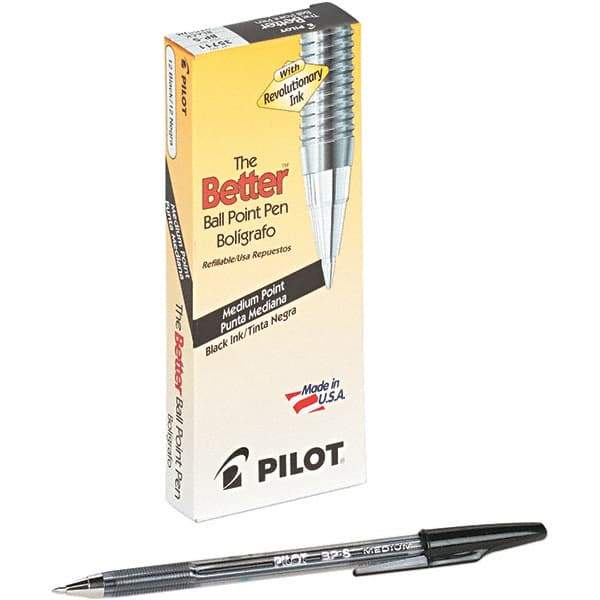 Pilot - Conical Ball Point Pen - Black - Exact Industrial Supply