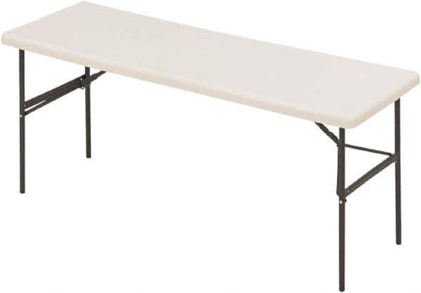 ICEBERG - 24" Long x 72" Wide x 29" High, Folding Table - Platinum - Exact Industrial Supply