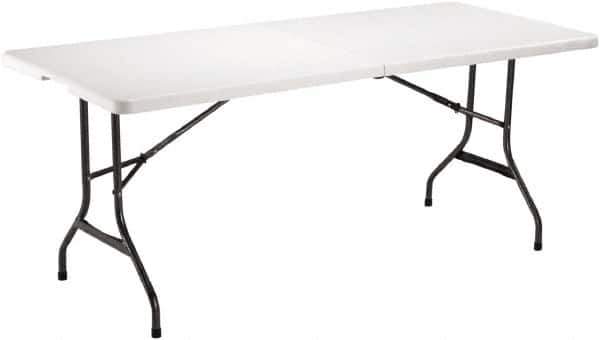 ALERA - 30" Long x 71" Wide x 29" High, Folding Table - White - Exact Industrial Supply