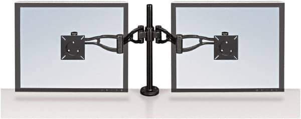 FELLOWES - Black Desk Mount Monitor Arm - Use with Monitor - Exact Industrial Supply