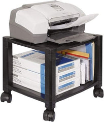 Kantek - Black Printer/Copier Stand - Use with Printer, Paper - Exact Industrial Supply