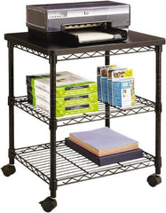 Safco - Black Case/Stand - Use with Office Machines - Exact Industrial Supply