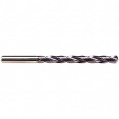 Taper Length Drill Bit: 0.4213″ Dia, 135 ° TiAlN Finish, RH Cut, Spiral Flute, Straight Shank, Series EF-DRILL