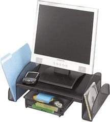 Safco - Black Printer/Copier Stand - Use with Monitor - Exact Industrial Supply