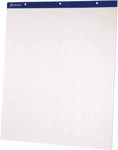 AMPAD - Flip Charts, Unruled, 27 x 34, White, 50 Sheets, 2/Pack, Flip Chart Easel - Use with Whiteboards, Chalkboards, Walls, Easel St&s - Exact Industrial Supply