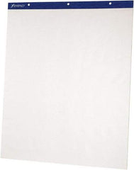 AMPAD - Flip Charts, Unruled, 27 x 34, White, 50 Sheets, 2/Pack, Flip Chart Easel - Use with Whiteboards, Chalkboards, Walls, Easel St&s - Exact Industrial Supply