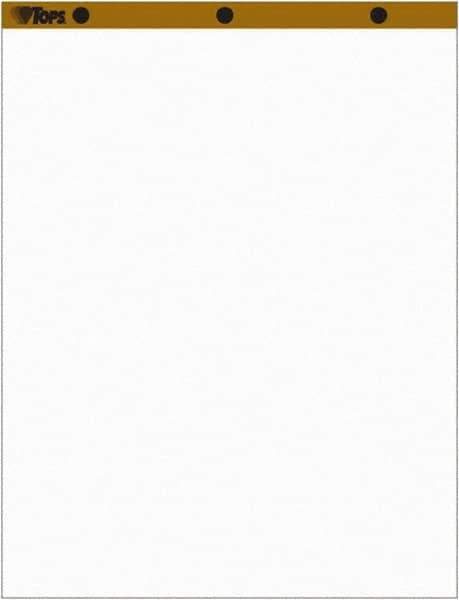 TOPS - Easel Pads, Unruled, 27 x 34, White, 50 Sheets, 2 Pads/Pack, Easel Pads - Use with Whiteboards, Chalkboards, Walls, Easel St&s - Exact Industrial Supply