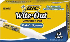 Bic - Correction Fluids Pen Applicator - 8 ml - Exact Industrial Supply