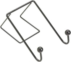 FELLOWES - 2 Hooks, 4" Long x 5-1/8" Deep, Metal Double Wall Hook - 6" High - Exact Industrial Supply