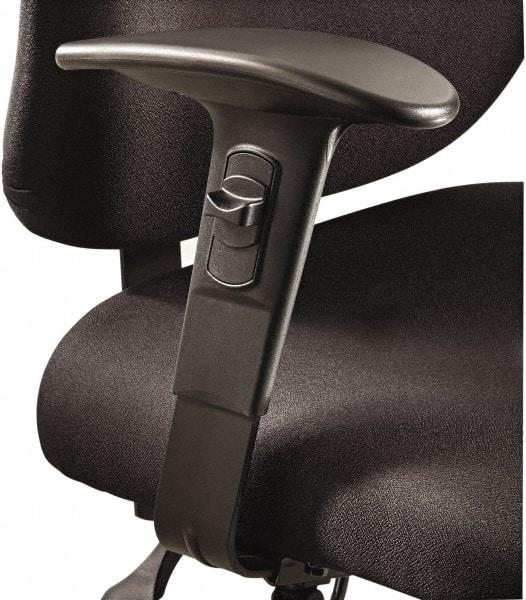 Safco - Black Adjustable T-Pad Arms - For Safco Alday 24/7 Task Chairs; Safco Vue Heavy-Duty Extended Height Stools - Exact Industrial Supply