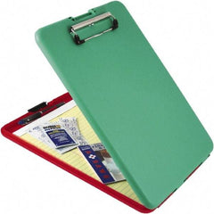 Saunders - 1-1/4" Long x 9-1/2" Wide, Clip Board - Red/Green - Exact Industrial Supply