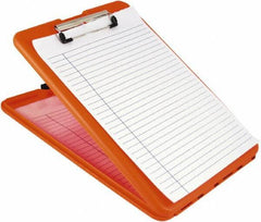Saunders - 1-1/4" Long x 9-1/2" Wide, Clip Board - High Visibility Orange - Exact Industrial Supply
