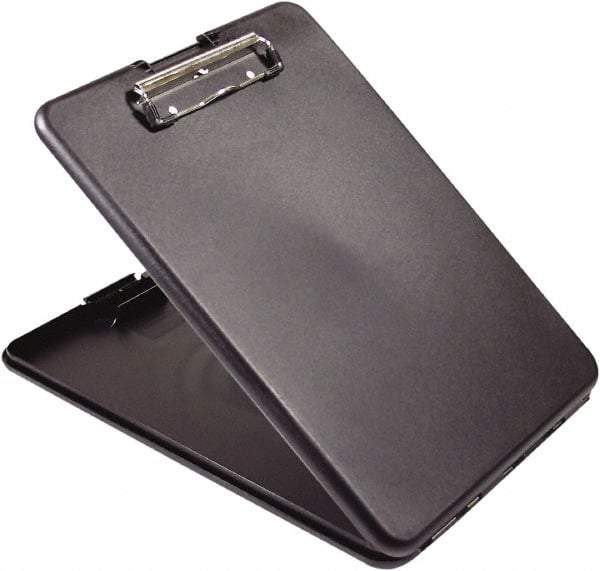 Saunders - 1-1/4" Long x 9-1/2" Wide, Clip Board - Black - Exact Industrial Supply