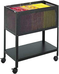 Safco - 5 Lb Capacity, 13-1/2" Wide x 24-1/4" Long x 27-1/2" High Tote Cart - 1 Shelf, Steel - Exact Industrial Supply