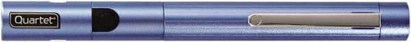Quartet - Metal Pen Size Laser Pointer - Blue, 2 AAA Batteries Included - Exact Industrial Supply