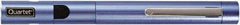 Quartet - Metal Pen Size Laser Pointer - Blue, 2 AAA Batteries Included - Exact Industrial Supply