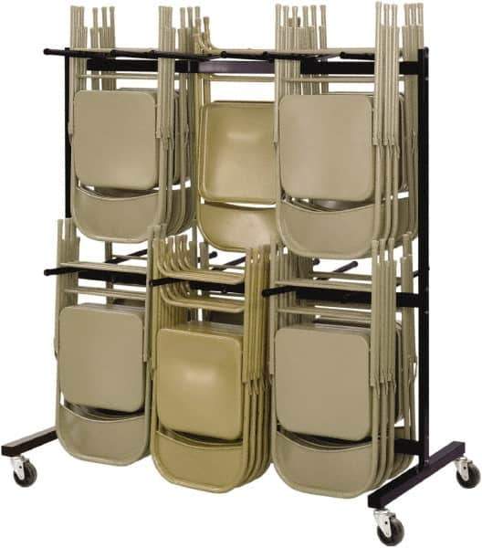 Safco - 84 Chairs Capacity Two-Tier Chair Cart - Use for Folding Chairs - Exact Industrial Supply