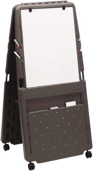ICEBERG - Foldable Double-Sided Dry Erase Easel - 73" High - Exact Industrial Supply