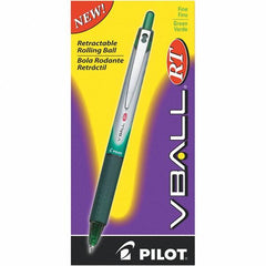 Pilot - Conical Roller Ball Pen - Green - Exact Industrial Supply