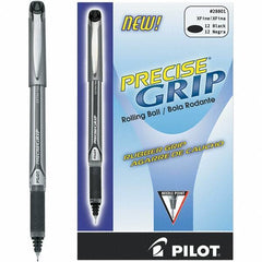 Pilot - Precision Point Roller Ball Pen - Black - Exact Industrial Supply