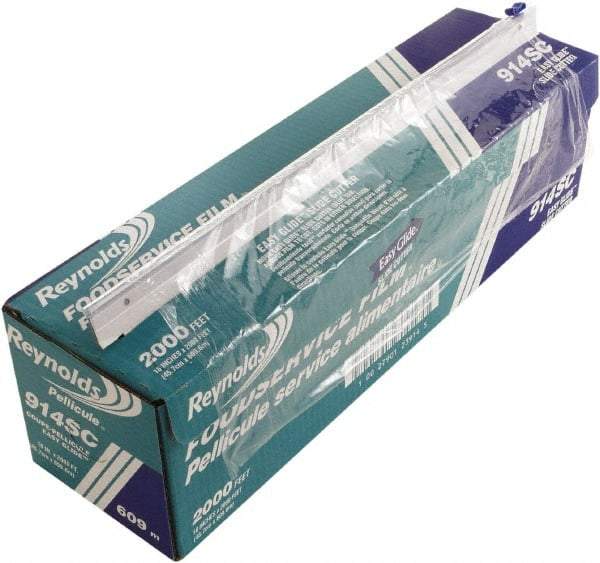 Reynolds - PVC Food Wrap Film Roll in Easy Glide Cutter Box, 18" x 2,000', Clear - Use with Food Protection - Exact Industrial Supply