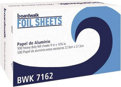 Boardwalk - Pop-Up Aluminum Foil Wrap Sheets, 9 x 10-3/4, Silver, 500/Box, 6 Boxes/Carton - Use with Food Protection - Exact Industrial Supply