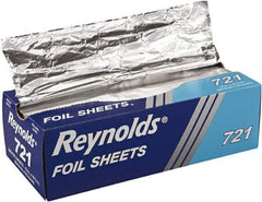 Reynolds - Interfolded Aluminum Foil Sheets, 12 x 10-3/4, Silver, 500/Box, 6 Boxes/Carton - Use with Food Protection - Exact Industrial Supply