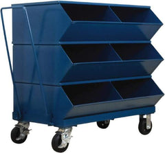 Stackbin - 3 Bin, Shelving Unit with Openings & Base - 37" Wide x 37-7/8" High - Exact Industrial Supply