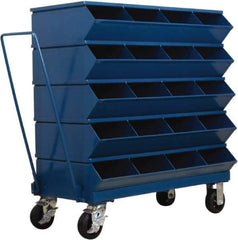 Stackbin - 5 Bin, Shelving Unit with Openings & Base - 37" Wide x 40" High - Exact Industrial Supply